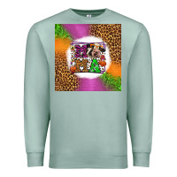 Seafoam halloween cow mama Premium Sweatshirt - LillyAllenDesigns
