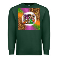 Sports Green halloween cow mama Premium Sweatshirt - LillyAllenDesigns