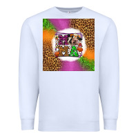 White halloween cow mama Premium Sweatshirt - LillyAllenDesigns