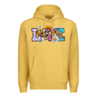 Antique Gold dog paw love Premium Hoodie - RanaPortraitStore