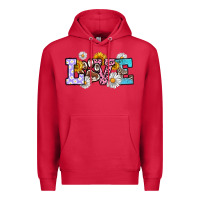 Cardinal dog paw love Premium Hoodie - RanaPortraitStore