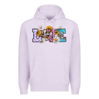 Lilac dog paw love Premium Hoodie - RanaPortraitStore
