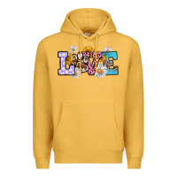 Mustard dog paw love Premium Hoodie - RanaPortraitStore