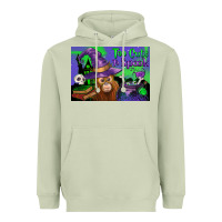 Matcha Too Cute To Spook Baby Orangutan Heavyweight Hoodie - LillyAllenDesigns