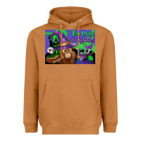 Meerkat Too Cute To Spook Baby Orangutan Heavyweight Hoodie - LillyAllenDesigns