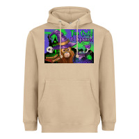 Mushroom Too Cute To Spook Baby Orangutan Heavyweight Hoodie - LillyAllenDesigns
