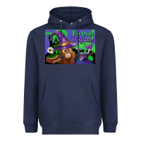 Navy Too Cute To Spook Baby Orangutan Heavyweight Hoodie - LillyAllenDesigns