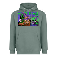 Sage Too Cute To Spook Baby Orangutan Heavyweight Hoodie - LillyAllenDesigns