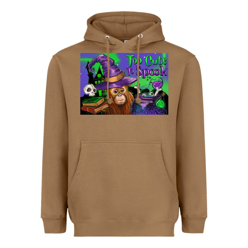 Too Cute To Spook Baby Orangutan Heavyweight Hoodie by LillyAllenDesigns | Teevron