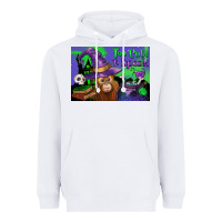 White Too Cute To Spook Baby Orangutan Heavyweight Hoodie - LillyAllenDesigns