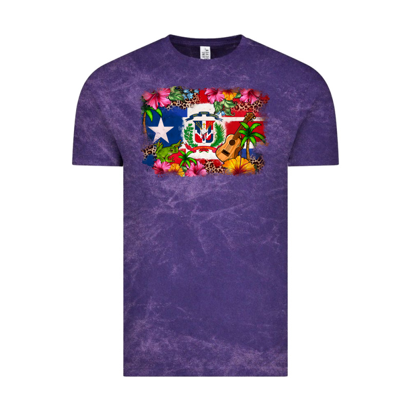 Dominican Republic And Puerto Rico Flag Vintage Tee by texasbilliewilder | Teevron