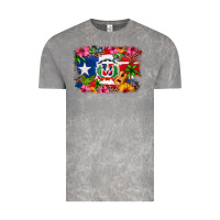Cloud Rock Dominican Republic and Puerto Rico Flag Vintage Tee - texasbilliewilder