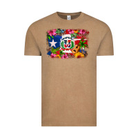 Vintage Coffee Dominican Republic and Puerto Rico Flag Vintage Tee - texasbilliewilder