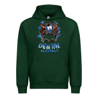 Forest Green dental assistant messy bun Urban Hoodie - BarkalooDesign