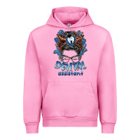 Fuchsia Pink dental assistant messy bun Urban Hoodie - BarkalooDesign
