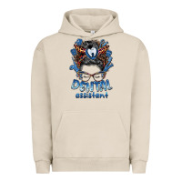 Pigment French Oak dental assistant messy bun Urban Hoodie - BarkalooDesign