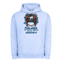 Dental Assistant Messy Bun Urban Hoodie | Teevron