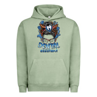 Pigment Oil Green dental assistant messy bun Urban Hoodie - BarkalooDesign