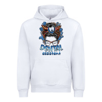 White dental assistant messy bun Urban Hoodie - BarkalooDesign