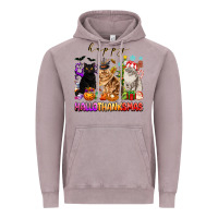 Vintage Zinc happy hallothanksmas cats Vintage Hoodie - texasbilliewilder