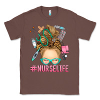Chestnut blonde messy bun nurse life Classic Tee - RanaPortraitStore