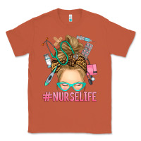 Copper blonde messy bun nurse life Classic Tee - RanaPortraitStore