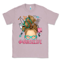 Lilac blonde messy bun nurse life Classic Tee - RanaPortraitStore