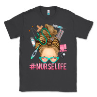Smoke blonde messy bun nurse life Classic Tee - RanaPortraitStore
