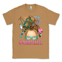 Toasted Coconut blonde messy bun nurse life Classic Tee - RanaPortraitStore