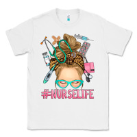 White blonde messy bun nurse life Classic Tee - RanaPortraitStore