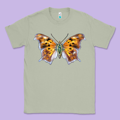 Question Mark Butterfly Classic Tee Designed By Lillyallendesigns