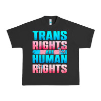 Pigment Black Trans rights are human rights Urban Heavy Tee - NancyCooperArtShop
