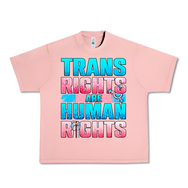 Trans Rights Are Human Rights Urban Heavy Tee by NancyCooperArtShop | Teevron