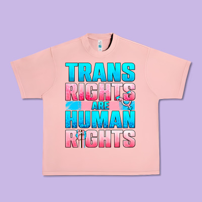 Trans Rights Are Human Rights Urban Heavy Tee Designed By Nancycooperartshop