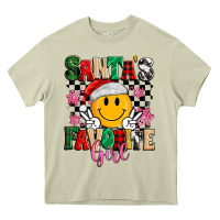 Santas Favorite Girl Heavy Core Tee | Teevron