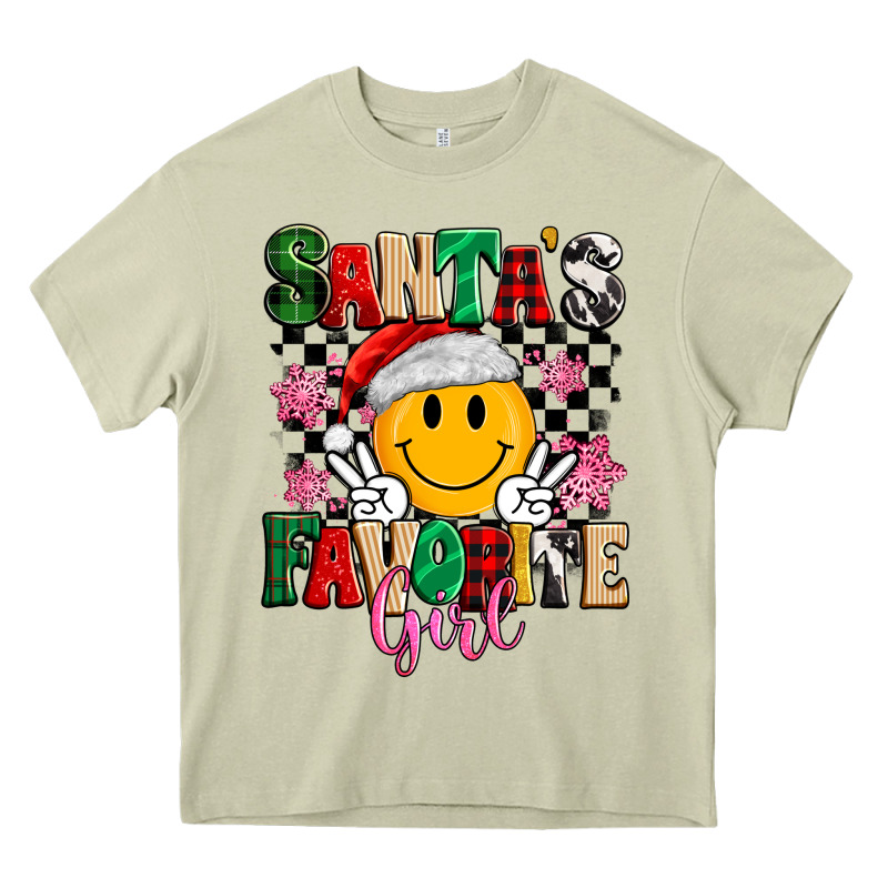 Santas Favorite Girl Heavy Core Tee by MaliasSmallBusiness | Teevron