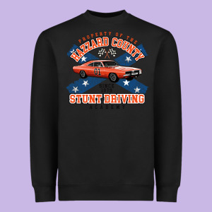 Hazzard County Stunt Driving Academy Heavyweight Sweatshirt Designed By Tuandangui