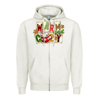 Oatmeal Heather warm and cozy hot cocoa Zipper Hoodie - FaDigitalArtStudio
