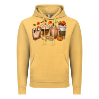 Vintage Mustard Pumpkin Spice Coffee Cups Vintage Hoodie - texasbilliewilder
