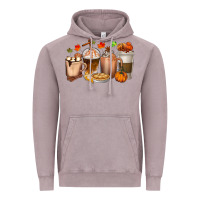 Vintage Zinc Pumpkin Spice Coffee Cups Vintage Hoodie - texasbilliewilder