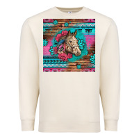 Sandshell floral horse Premium Sweatshirt - LillyAllenDesigns