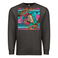 Smoke floral horse Premium Sweatshirt - LillyAllenDesigns