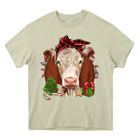 Mossy Christmas Hereford Heavy Core Tee - JahusDesignShop