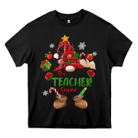 Black the teacher gnome christmas Heavy Core Tee - MaliasSmallBusiness