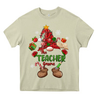 The Teacher Gnome Christmas Heavy Core Tee | Teevron