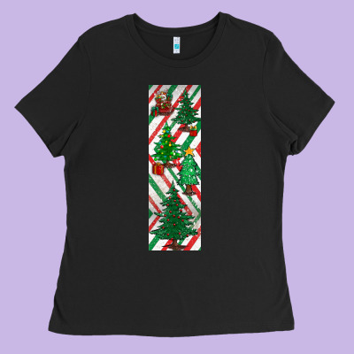 Christmas Pen Wraps Ladies Tee Designed By Bundleandbundleshop