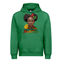 Emerald juneteenth african girl Urban Hoodie - BarkalooDesign