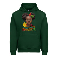 Forest Green juneteenth african girl Urban Hoodie - BarkalooDesign