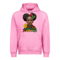 Fuchsia Pink juneteenth african girl Urban Hoodie - BarkalooDesign