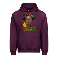 Mauve Wine juneteenth african girl Urban Hoodie - BarkalooDesign